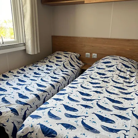 Mobil-home Cosy 6 P Climatisé à à 200 M De La Dans 4 étoiles Calme Et Familial Parque de Campismo Hyères