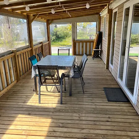 Mobil-home Cosy 6 P Climatise A A 200 M De La Dans 4 Etoiles Calme Et Familial مكان تخييم *